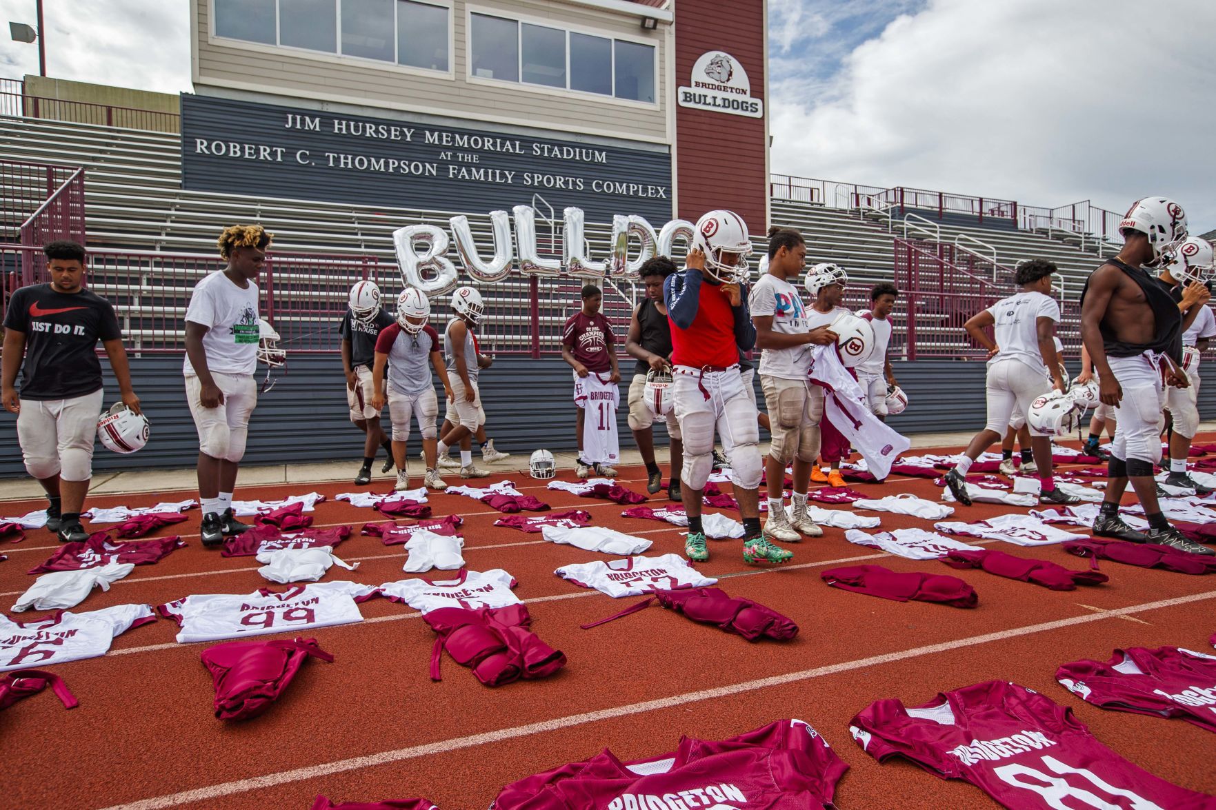 New Jerseys for the Bridgeton Bulldogs